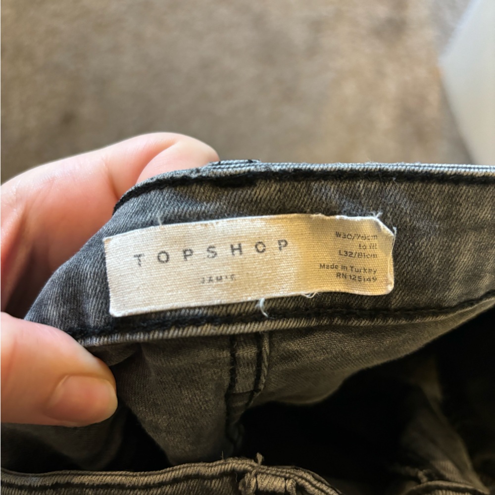 Topshop Jamie jeans light gray ripped - Picture 3 of 4